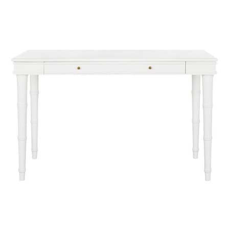 Safavieh 29.5 x 23.6 x 47 in. Noely Modern Coastal Writing Desk, White DSK3500A